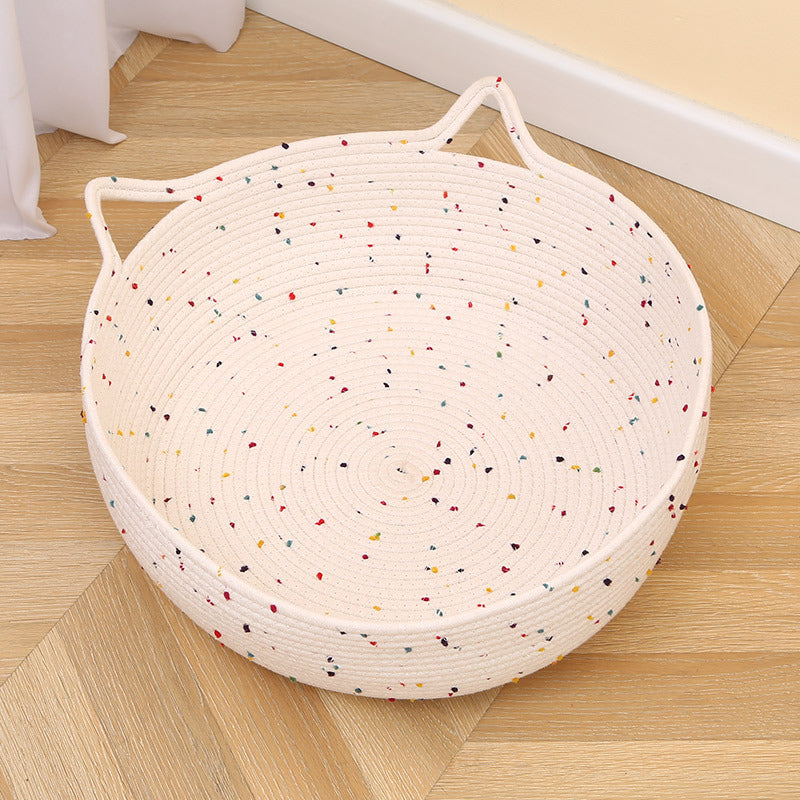 Cozy Cat Nest – Cotton & Hemp Comfort