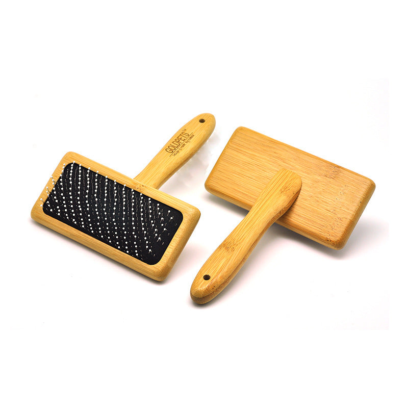 Natural Bamboo Pet Grooming Comb for Healthy Coats