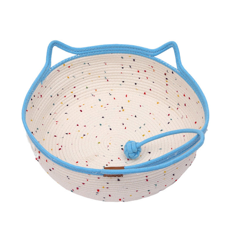 Cozy Cat Nest – Cotton & Hemp Comfort