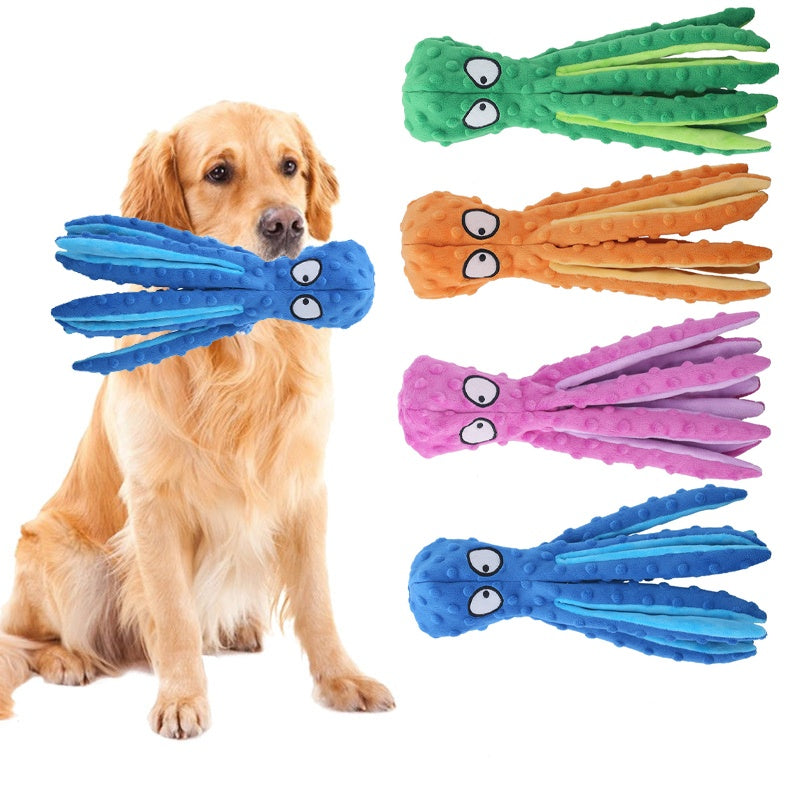 Eco-friendly Pet Plush Octopus Cat & Dog Toy