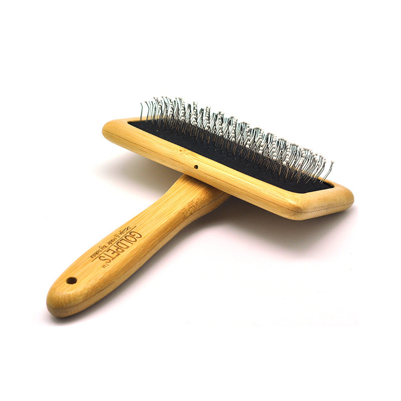 Natural Bamboo Pet Grooming Comb for Healthy Coats